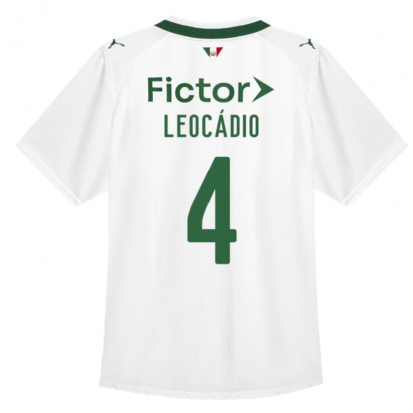 Danxen Enfant Maillot Isaac Leocádio #4 Vert Blanc Tenues Extérieur 2026/27 T-Shirt