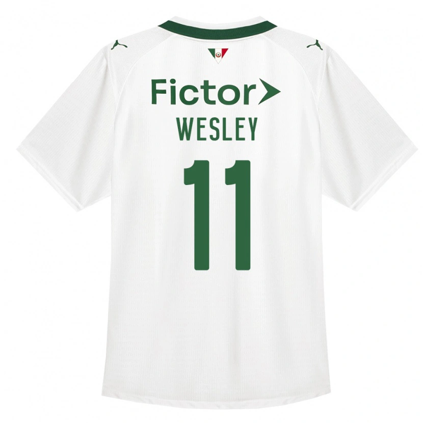Danxen Enfant Maillot Wesley #11 Vert Blanc Tenues Extérieur 2026/27 T-Shirt