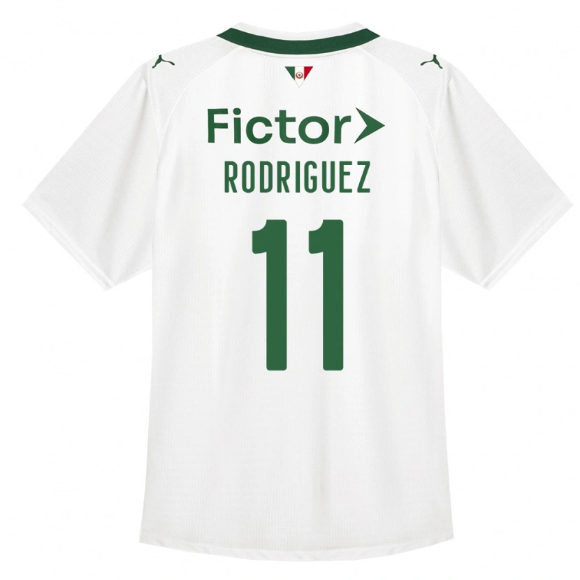 Danxen Enfant Maillot Yamila Rodriguez #11 Vert Blanc Tenues Extérieur 2026/27 T-Shirt