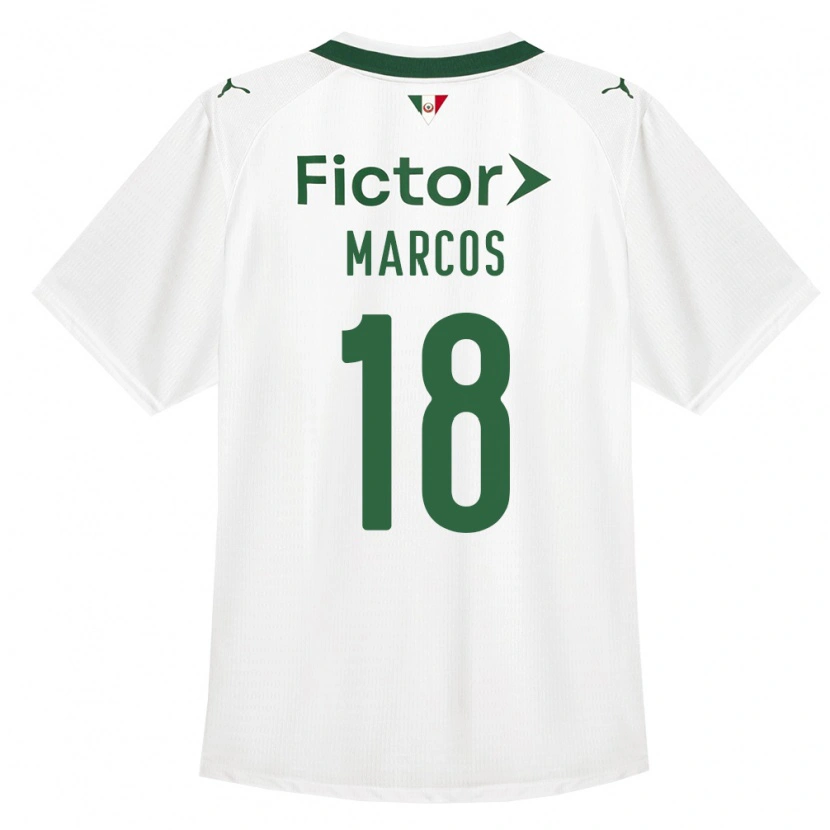 Danxen Enfant Maillot Antônio Marcos #18 Vert Blanc Tenues Extérieur 2026/27 T-Shirt