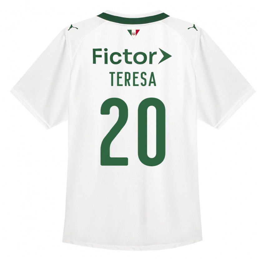 Danxen Enfant Maillot Felipe Teresa #20 Vert Blanc Tenues Extérieur 2026/27 T-Shirt