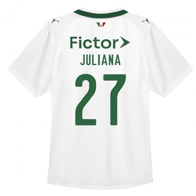 Danxen Enfant Maillot Juliana #27 Vert Blanc Tenues Extérieur 2026/27 T-Shirt