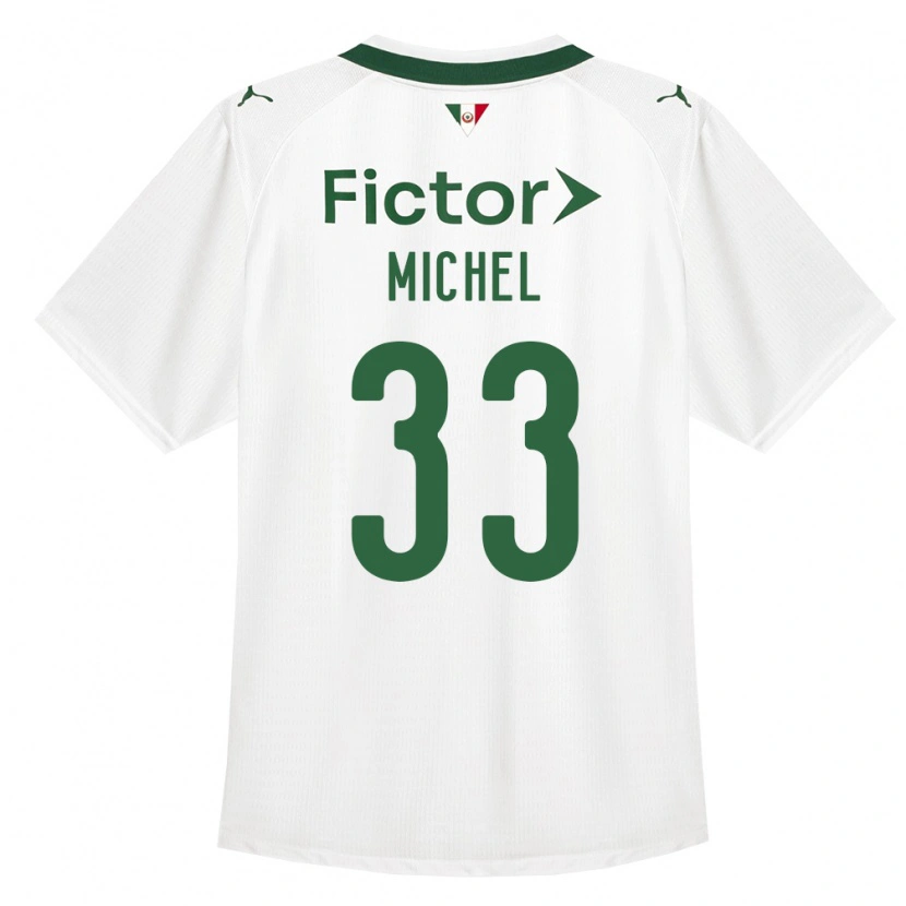 Danxen Enfant Maillot Michel #33 Vert Blanc Tenues Extérieur 2026/27 T-Shirt