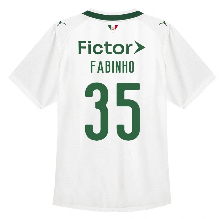 Danxen Enfant Maillot Fabinho #35 Vert Blanc Tenues Extérieur 2026/27 T-Shirt