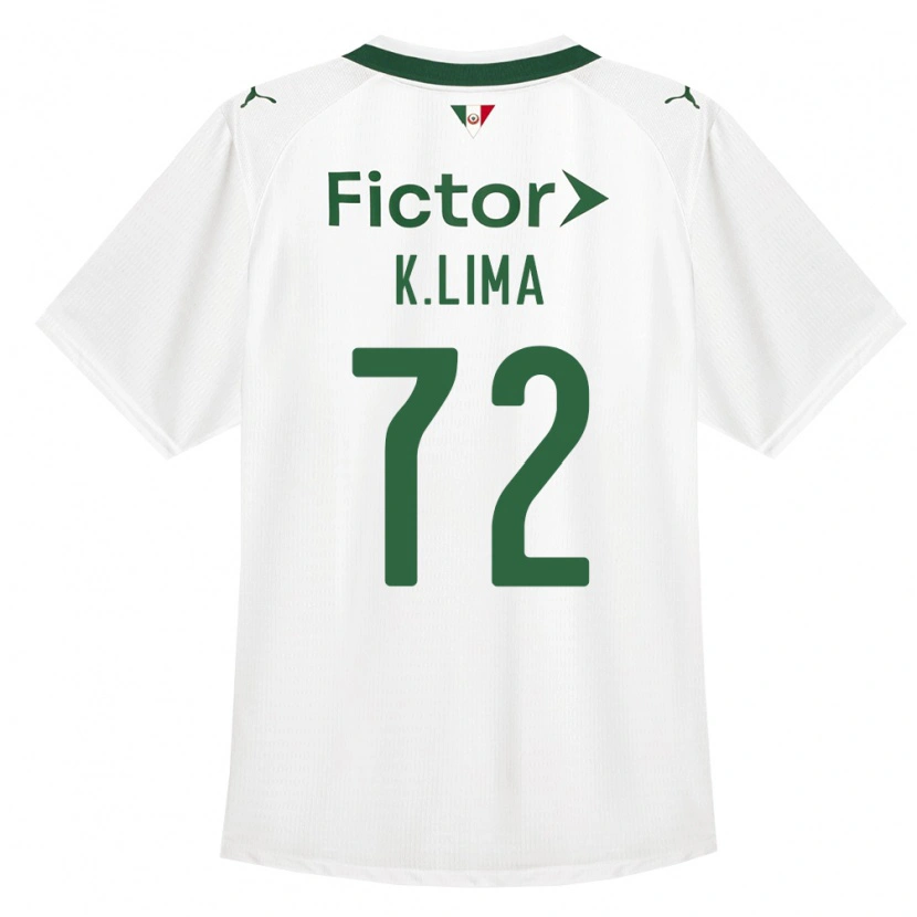 Danxen Enfant Maillot Kauan Lima #72 Vert Blanc Tenues Extérieur 2026/27 T-Shirt
