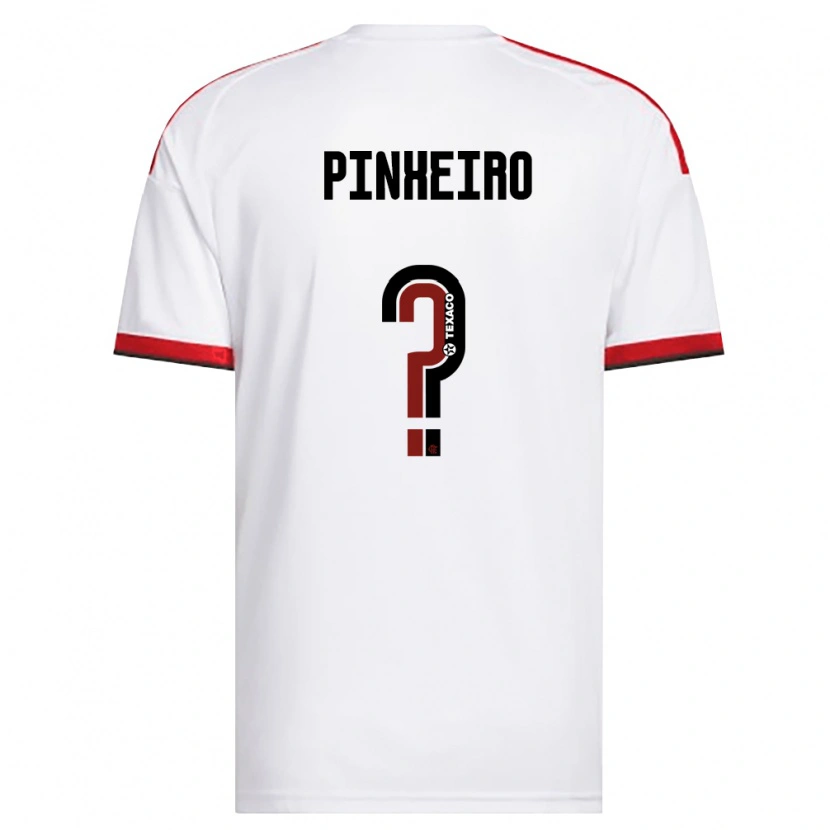 Danxen Enfant Maillot Enzo Pinheiro #0 Blanc Rouge Noir Tenues Extérieur 2026/27 T-Shirt
