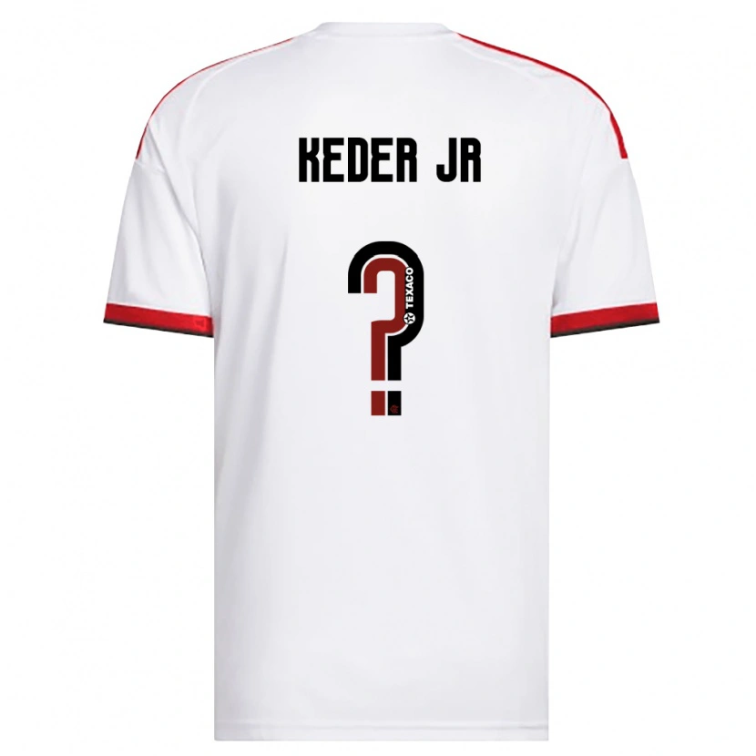 Danxen Enfant Maillot Keder Jr #0 Blanc Rouge Noir Tenues Extérieur 2026/27 T-Shirt