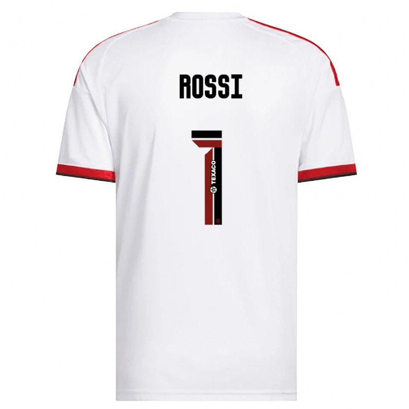 Danxen Enfant Maillot Agustín Rossi #1 Blanc Rouge Noir Tenues Extérieur 2026/27 T-Shirt