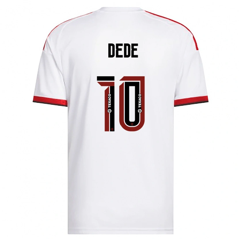 Danxen Enfant Maillot Andressa Dede #10 Blanc Rouge Noir Tenues Extérieur 2026/27 T-Shirt