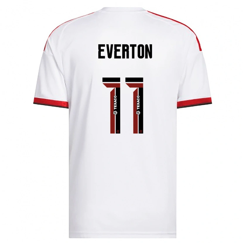 Danxen Enfant Maillot Everton Sousa Soares #11 Blanc Rouge Noir Tenues Extérieur 2026/27 T-Shirt