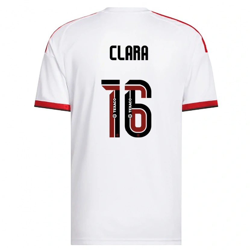 Danxen Enfant Maillot Ana Clara #16 Blanc Rouge Noir Tenues Extérieur 2026/27 T-Shirt