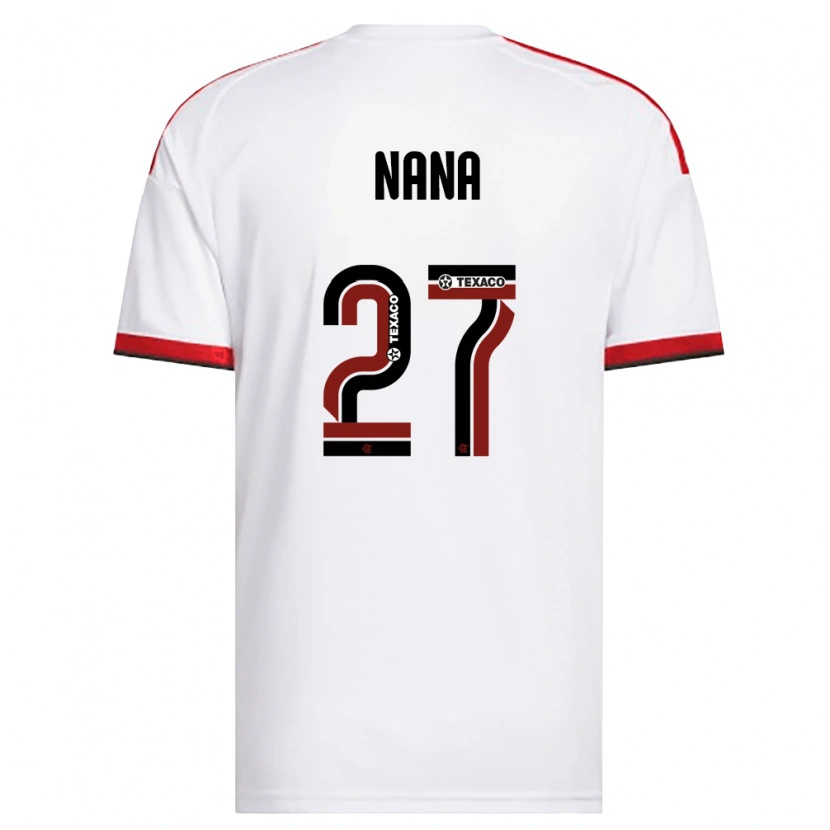 Danxen Enfant Maillot Nana #27 Blanc Rouge Noir Tenues Extérieur 2026/27 T-Shirt