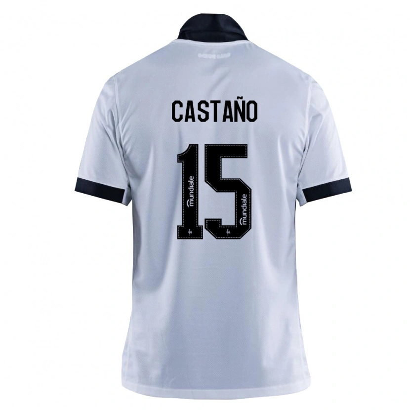 Danxen Enfant Maillot Kevin Castaño #15 Noir Blanc Tenues Extérieur 2026/27 T-Shirt