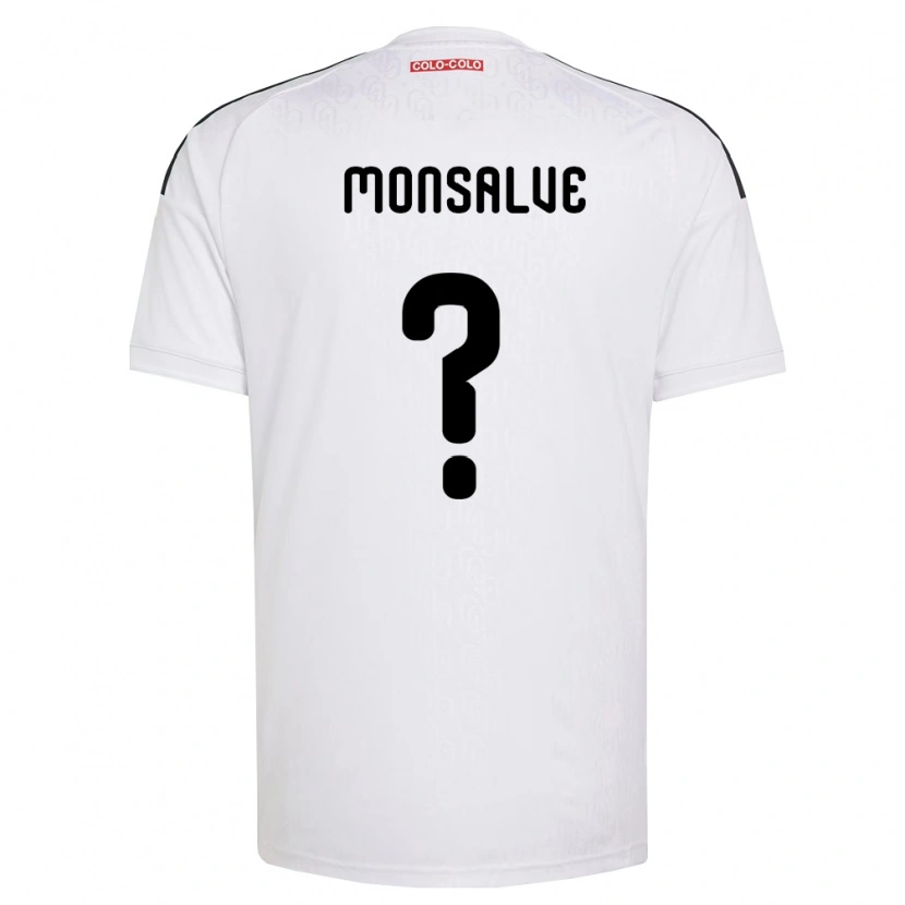 Danxen Homme Maillot Gaspar Monsalve #0 Blanc Noir Tenues Domicile 2026/27 T-Shirt
