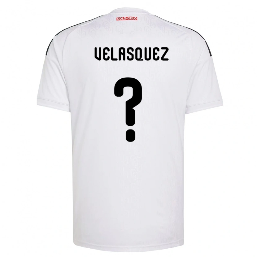 Danxen Homme Maillot Milovan Velásquez #0 Blanc Noir Tenues Domicile 2026/27 T-Shirt