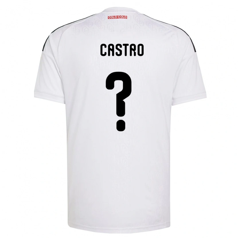 Danxen Homme Maillot Benjamín Castro #0 Blanc Noir Tenues Domicile 2026/27 T-Shirt