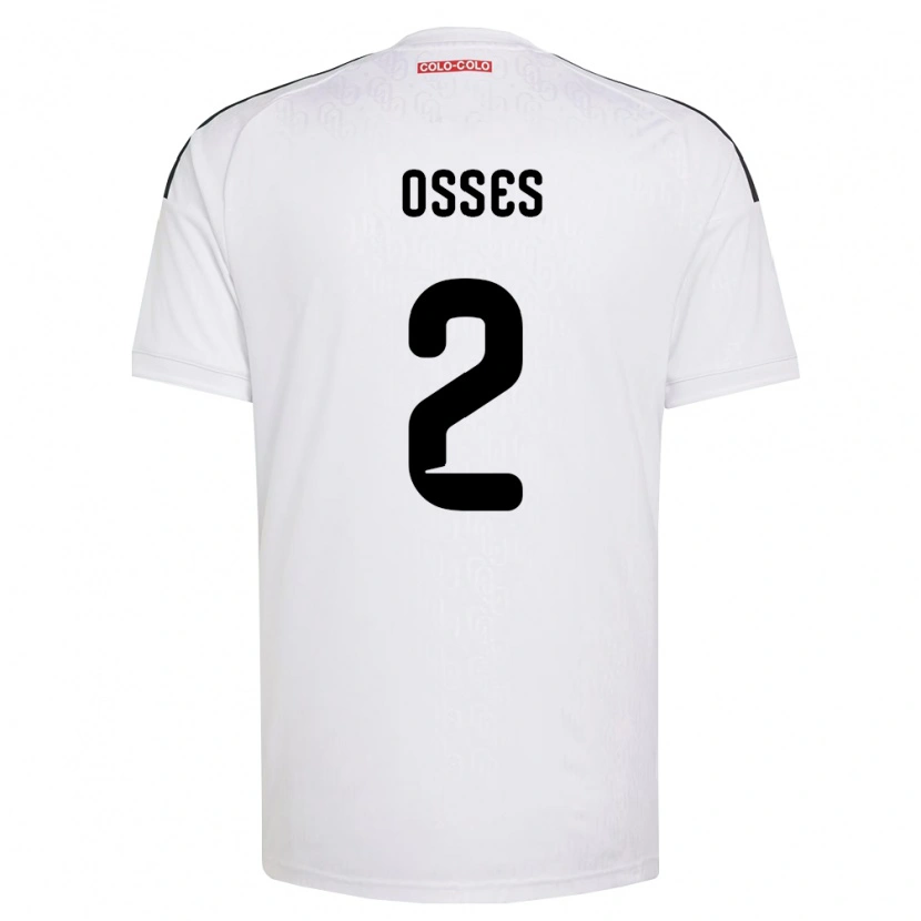 Danxen Homme Maillot Martina Osses #2 Blanc Noir Tenues Domicile 2026/27 T-Shirt