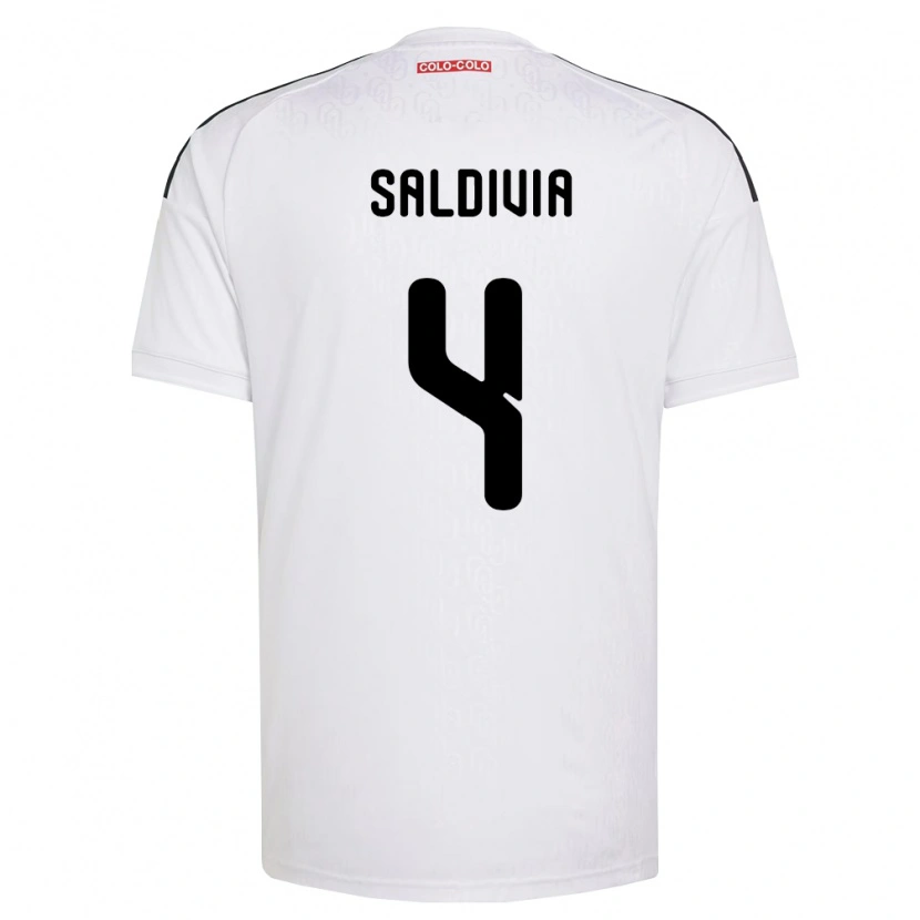 Danxen Homme Maillot Alan Saldivia #4 Blanc Noir Tenues Domicile 2026/27 T-Shirt