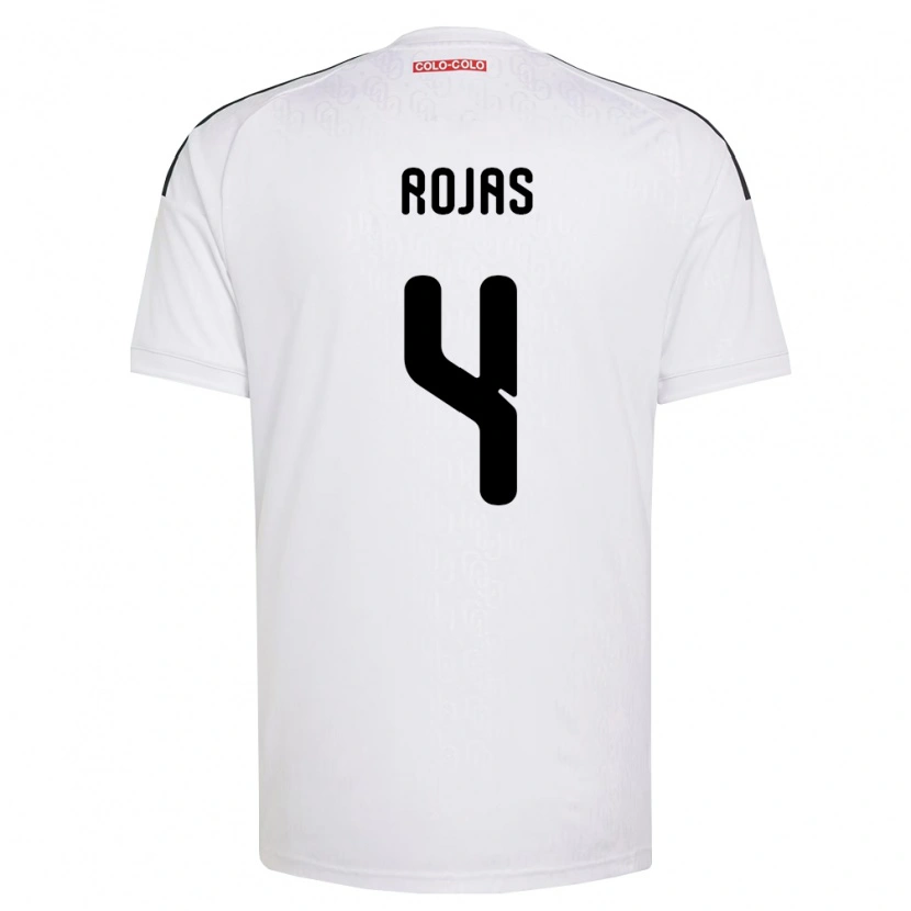 Danxen Homme Maillot Javier Rojas #4 Blanc Noir Tenues Domicile 2026/27 T-Shirt