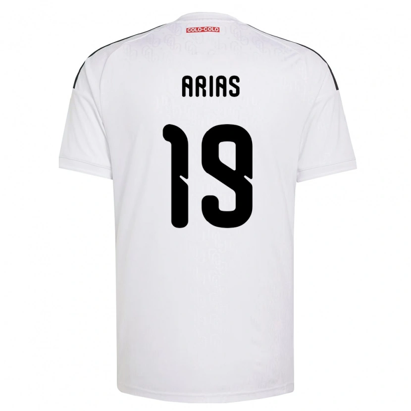 Danxen Homme Maillot Bastián Arias #19 Blanc Noir Tenues Domicile 2026/27 T-Shirt