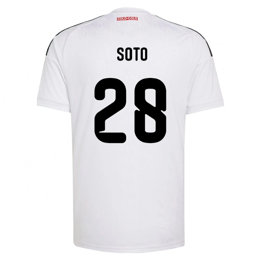 Danxen Homme Maillot Lucas Soto #28 Blanc Noir Tenues Domicile 2026/27 T-Shirt