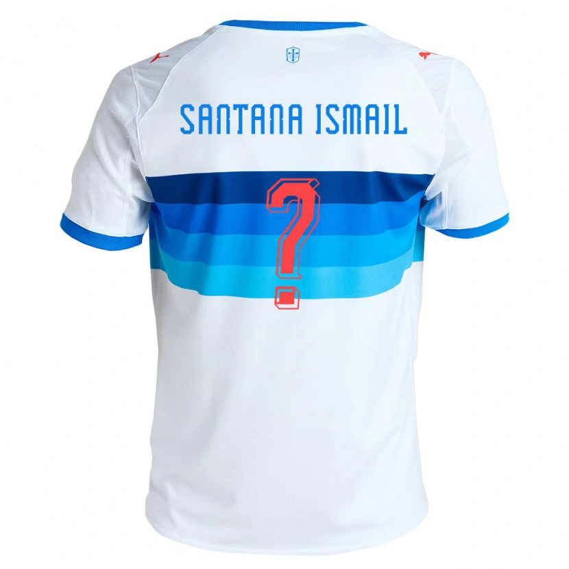 Danxen Homme Maillot Benjamin Santana Ismail #0 Blanc Bleu Ciel Tenues Domicile 2026/27 T-Shirt