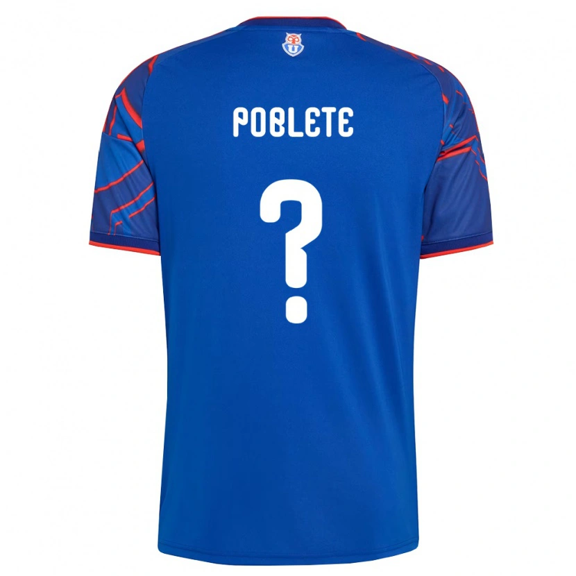 Danxen Homme Maillot José Poblete #0 Bleu Royal Rouge Tenues Domicile 2026/27 T-Shirt