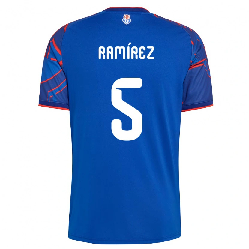 Danxen Homme Maillot Nicolás Ramírez #5 Bleu Royal Rouge Tenues Domicile 2026/27 T-Shirt