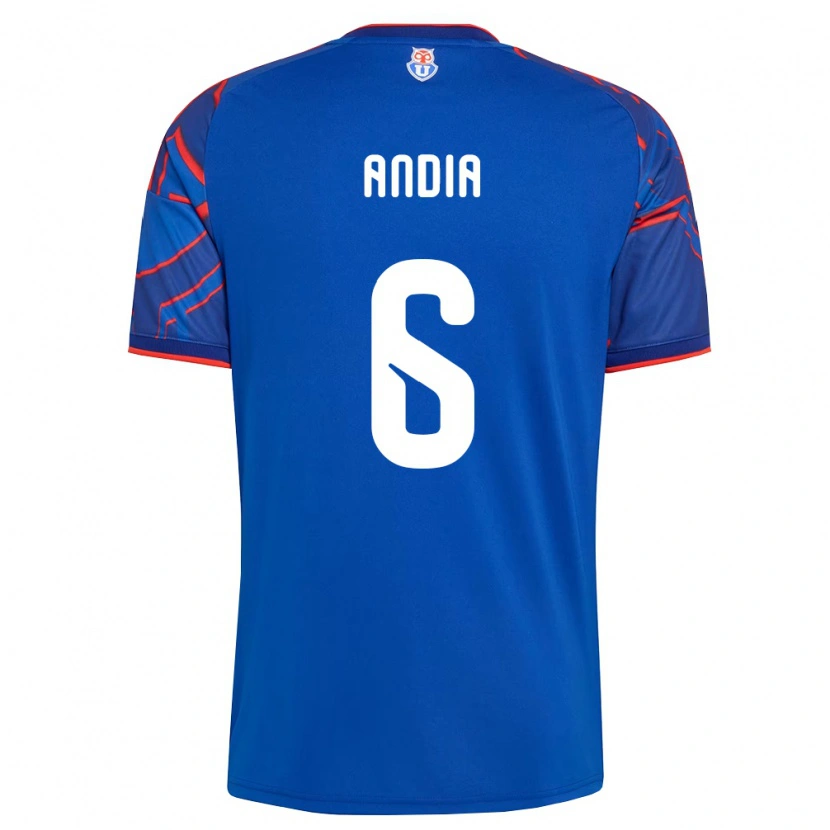 Danxen Homme Maillot Yonathan Andía #6 Bleu Royal Rouge Tenues Domicile 2026/27 T-Shirt