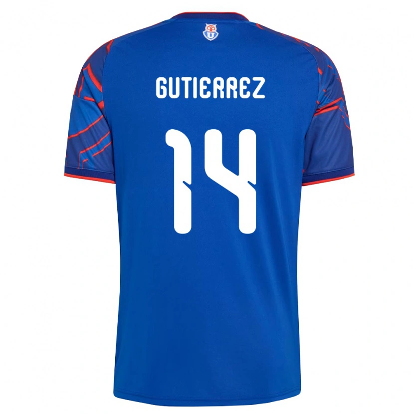 Danxen Homme Maillot Ana Gutiérrez #14 Bleu Royal Rouge Tenues Domicile 2026/27 T-Shirt