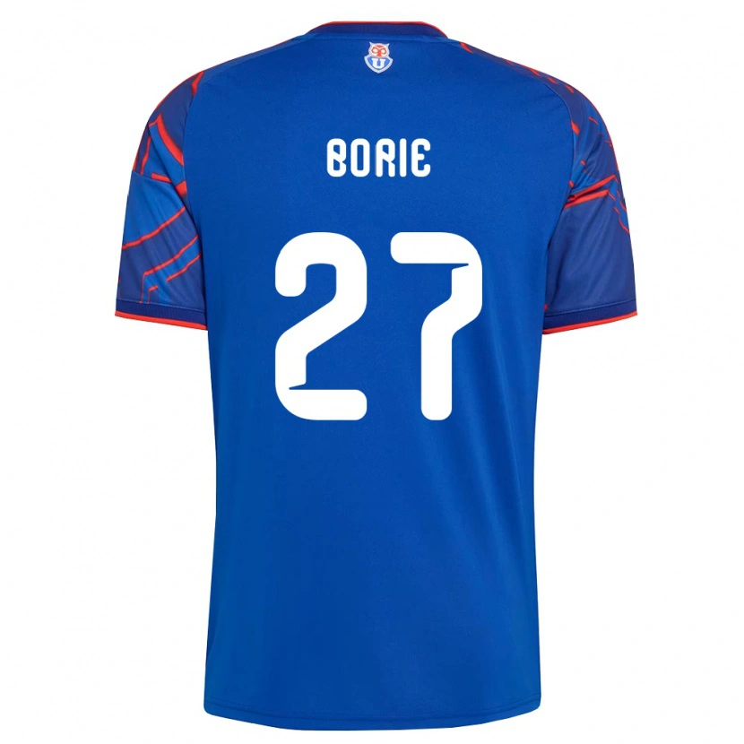 Danxen Homme Maillot Emilie Borie #27 Bleu Royal Rouge Tenues Domicile 2026/27 T-Shirt