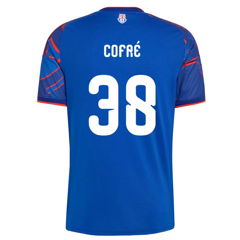 Danxen Homme Maillot Diego Cofré #38 Bleu Royal Rouge Tenues Domicile 2026/27 T-Shirt