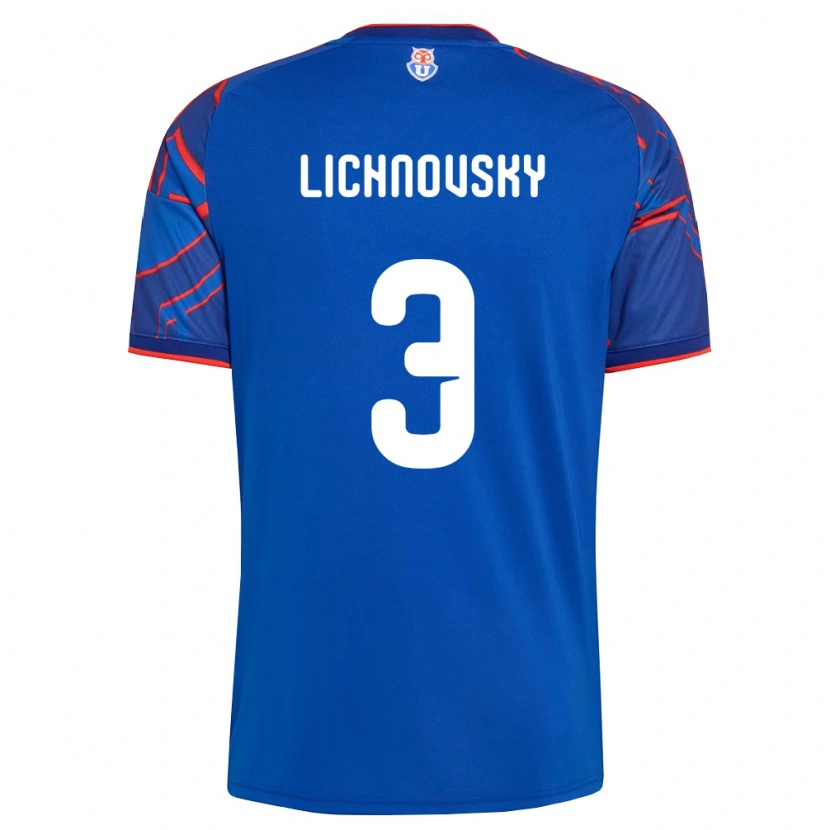 Danxen Homme Maillot Igor Lichnovsky #3 Bleu Royal Rouge Tenues Domicile 2026/27 T-Shirt