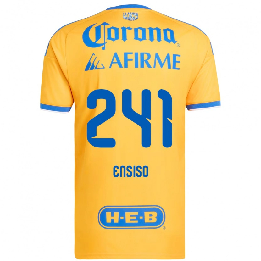 Danxen Homme Maillot Eduardo Ensiso #241 Jaune Bleu Tenues Domicile 2026/27 T-Shirt