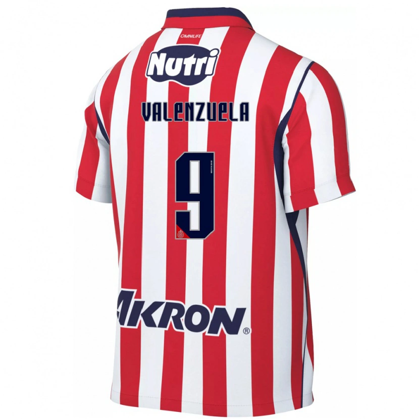 Danxen Homme Maillot Gabriela Valenzuela #9 Rouge Blanc Tenues Domicile 2026/27 T-Shirt
