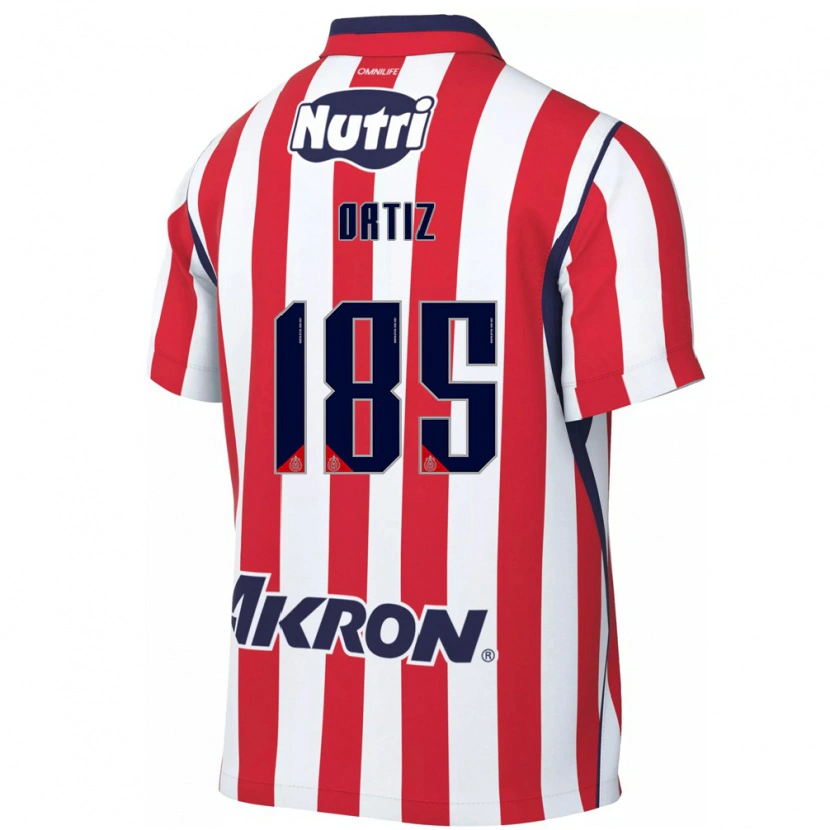 Danxen Homme Maillot Gibrán Ortiz #185 Rouge Blanc Tenues Domicile 2026/27 T-Shirt