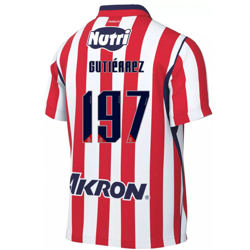 Danxen Homme Maillot Bryan Gutiérrez #197 Rouge Blanc Tenues Domicile 2026/27 T-Shirt
