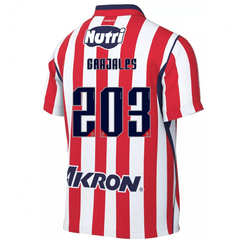 Danxen Homme Maillot Jhonnatan Grajales #203 Rouge Blanc Tenues Domicile 2026/27 T-Shirt