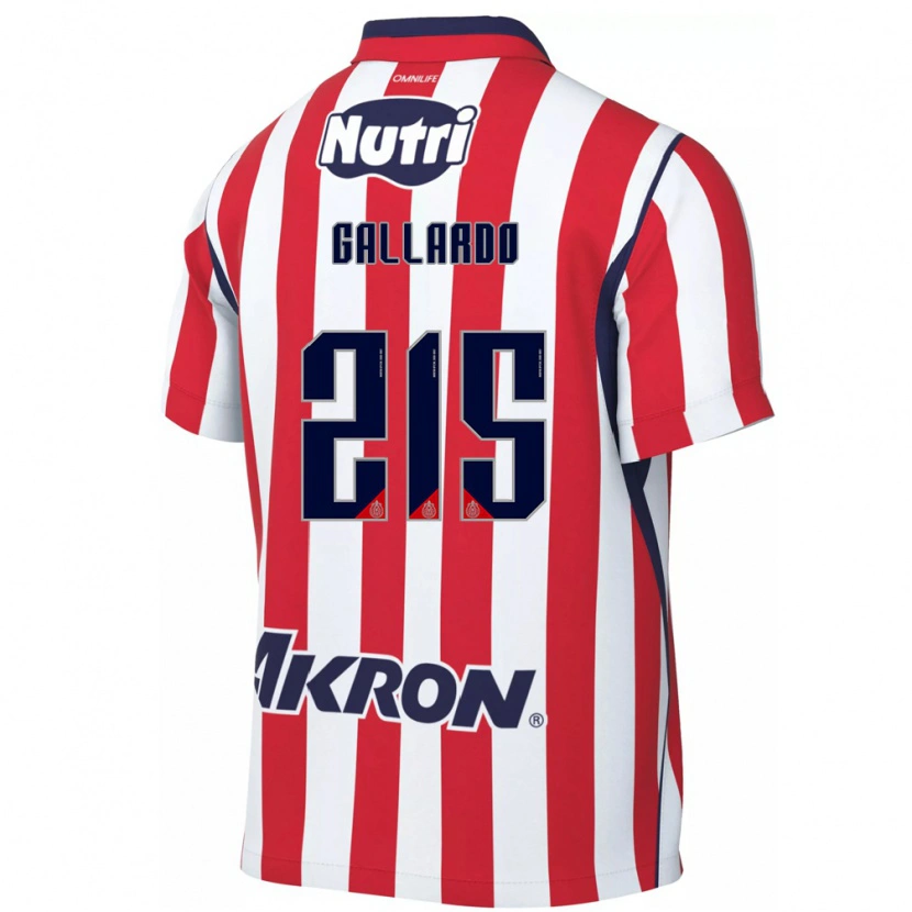 Danxen Homme Maillot Jonathan Gallardo #215 Rouge Blanc Tenues Domicile 2026/27 T-Shirt