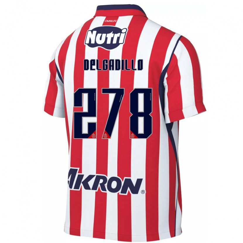 Danxen Homme Maillot Santiago Delgadillo #278 Rouge Blanc Tenues Domicile 2026/27 T-Shirt