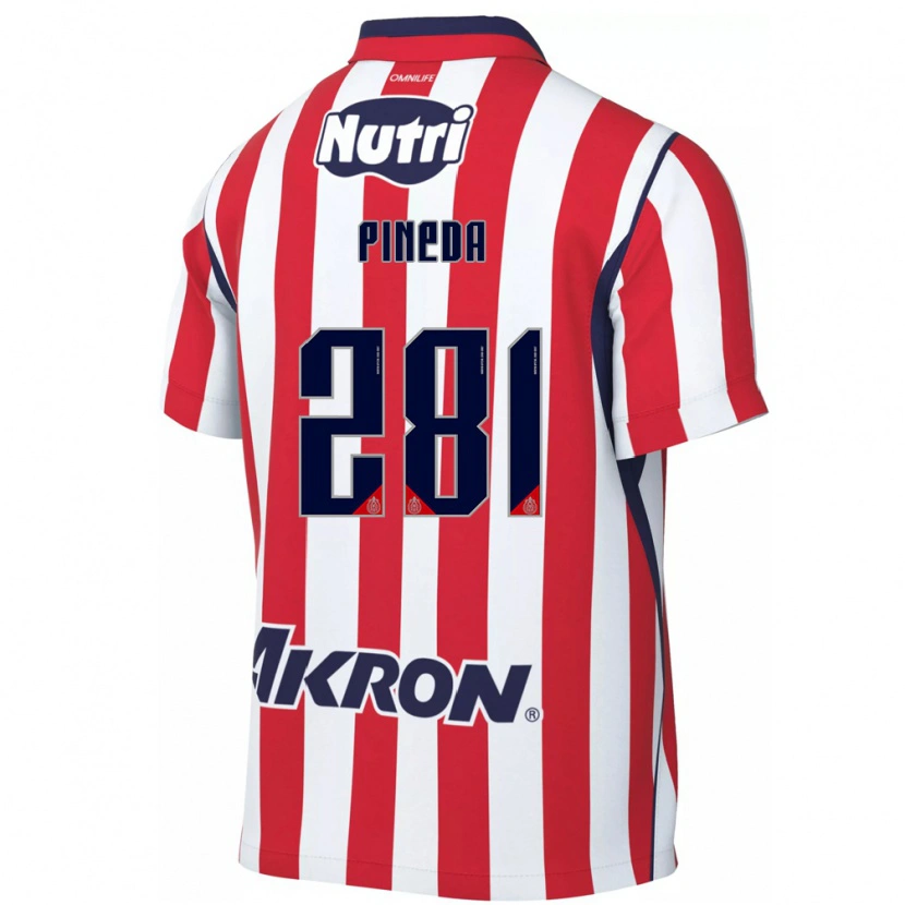 Danxen Homme Maillot Xoel Pineda #281 Rouge Blanc Tenues Domicile 2026/27 T-Shirt