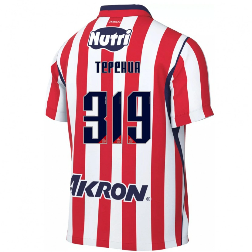 Danxen Homme Maillot Milán Tepehua #319 Rouge Blanc Tenues Domicile 2026/27 T-Shirt