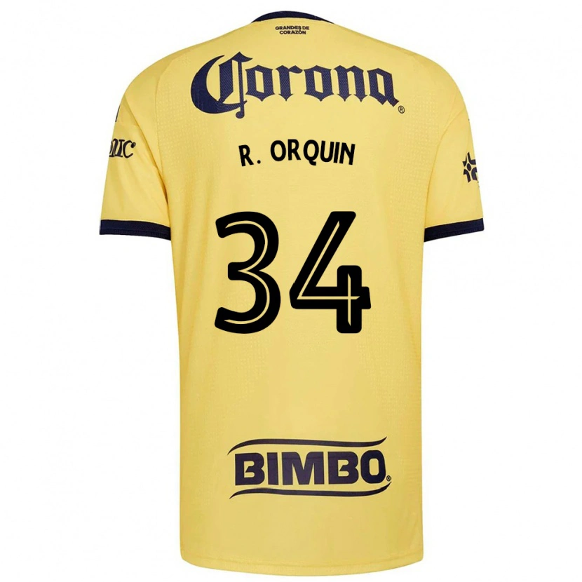 Danxen Homme Maillot Ralph Orquin #34 Jaune Rouge Noir Tenues Domicile 2026/27 T-Shirt