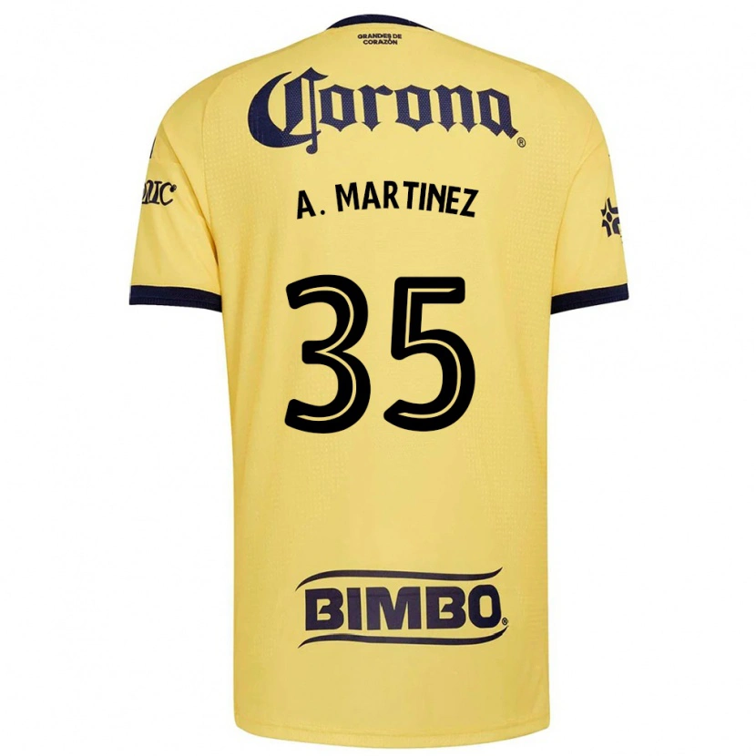Danxen Homme Maillot Arturo Martínez #35 Jaune Rouge Noir Tenues Domicile 2026/27 T-Shirt