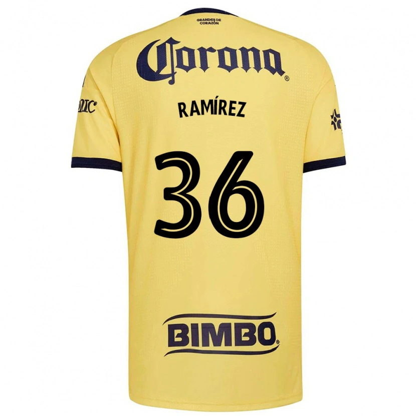 Danxen Homme Maillot Miguel Ramírez #36 Jaune Rouge Noir Tenues Domicile 2026/27 T-Shirt