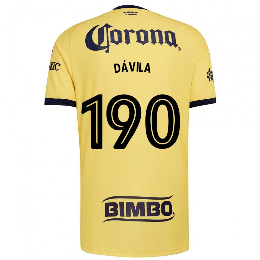 Danxen Homme Maillot Emilio Dávila #190 Jaune Rouge Noir Tenues Domicile 2026/27 T-Shirt