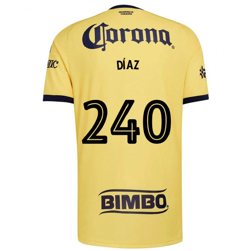 Danxen Homme Maillot Julio Díaz #240 Jaune Rouge Noir Tenues Domicile 2026/27 T-Shirt