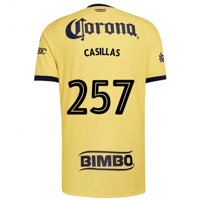 Danxen Homme Maillot Iván Casillas #257 Jaune Rouge Noir Tenues Domicile 2026/27 T-Shirt