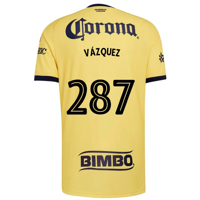 Danxen Homme Maillot Omar Vázquez #287 Jaune Rouge Noir Tenues Domicile 2026/27 T-Shirt