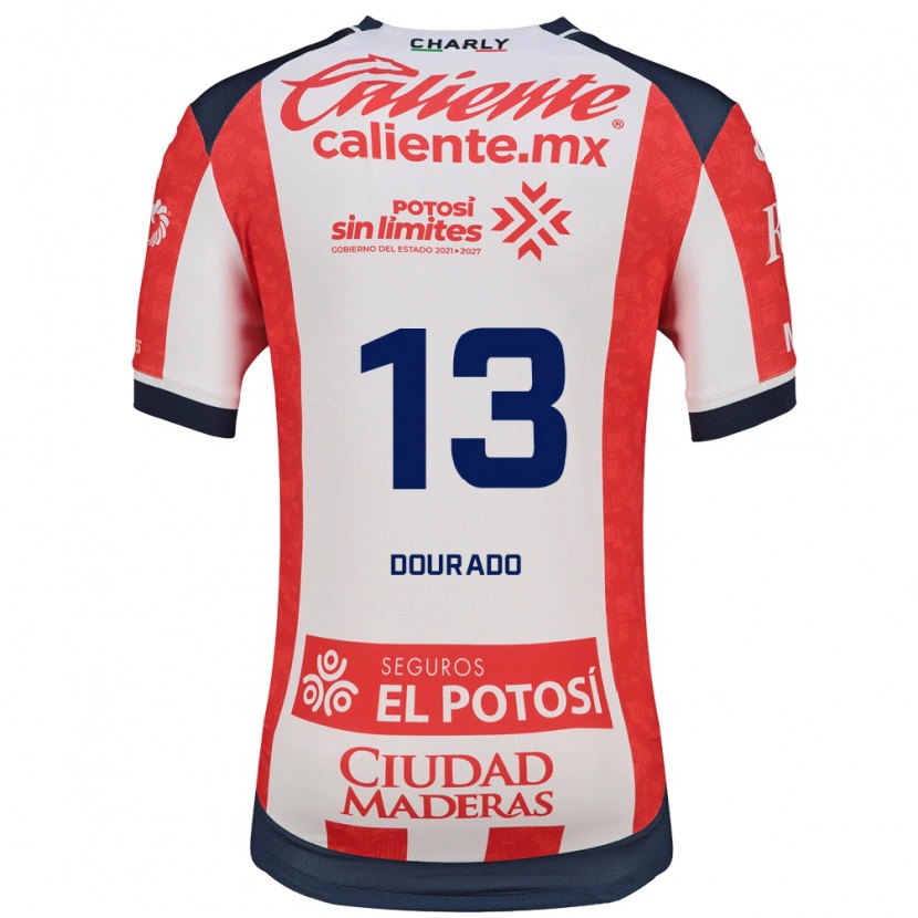 Danxen Homme Maillot Rodrigo Dourado #13 Rouge Blanc Noir Tenues Domicile 2026/27 T-Shirt